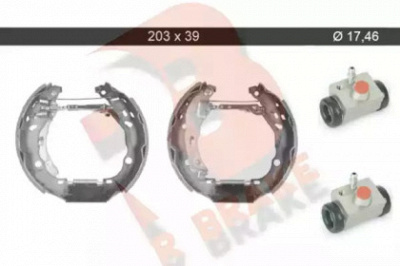 R BRAKE 79rbkt0054 -  Комплект тормозных колодок